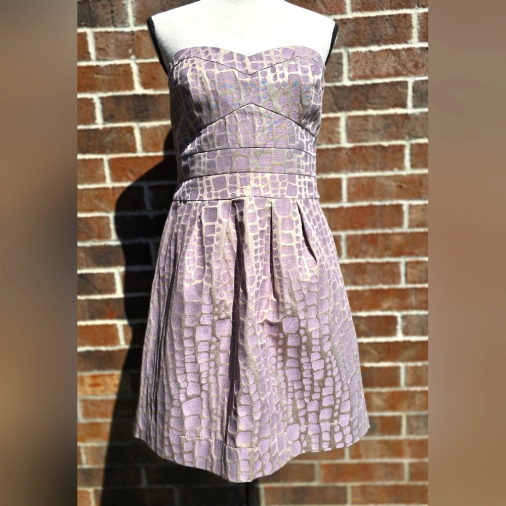 American Eagle Metalic  Strapless Dress